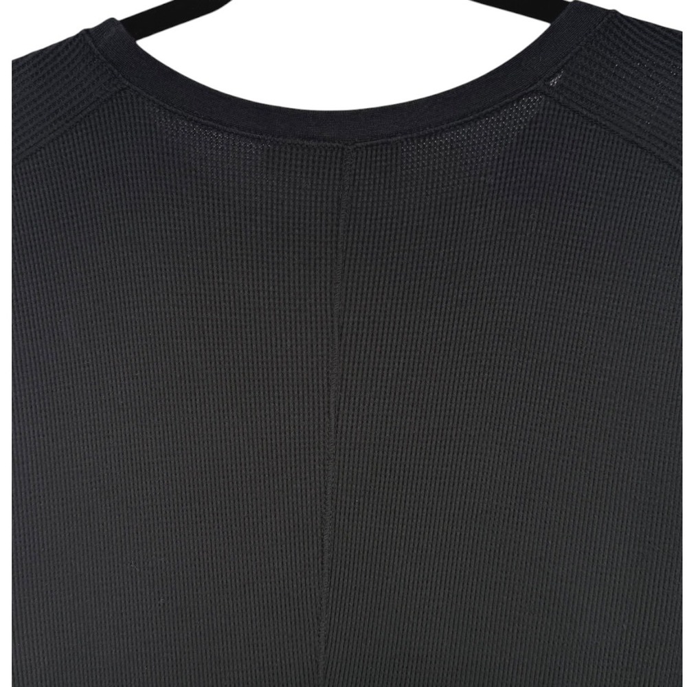 Polo Ralph Lauren Women's Waffle Knit Fit and Flare Midi Dress Black Size XL - Picture 5 of 12
